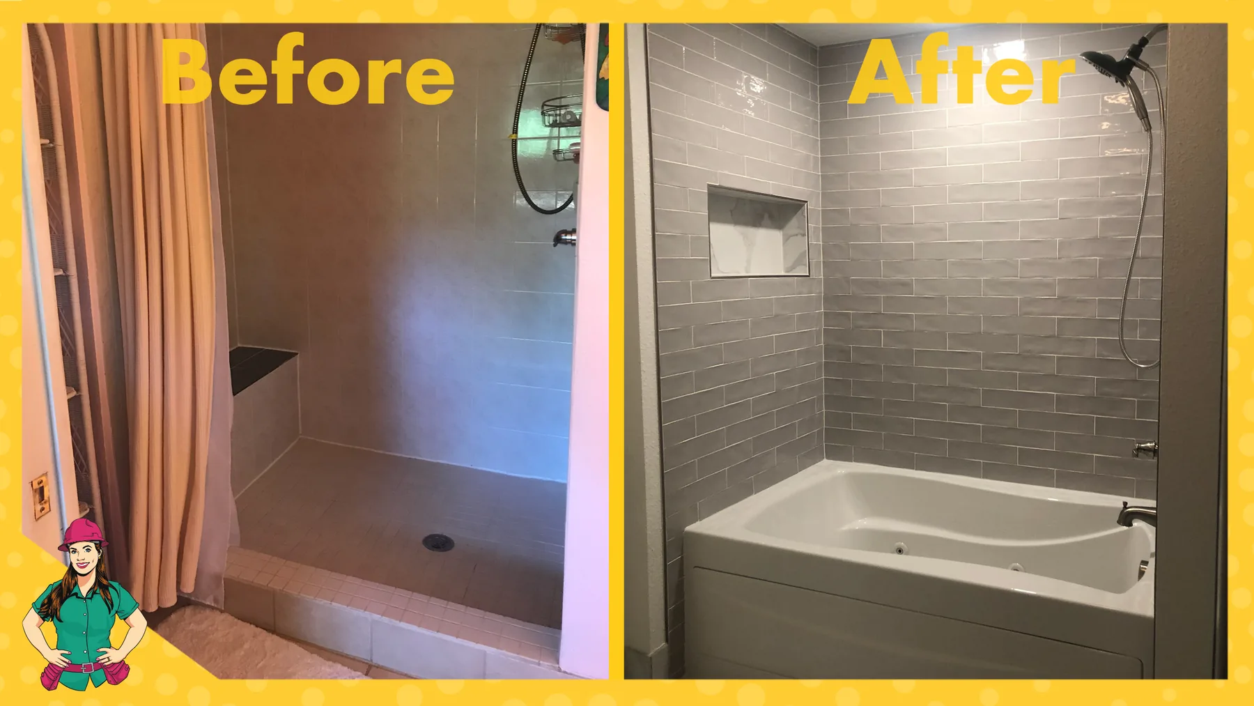 Before-and-after Colorado bathroom remodel