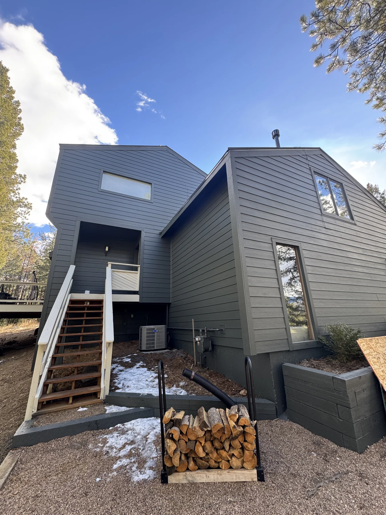 After: Gray Fox exterior, Colorado, residential renovation by BossLady Contracting