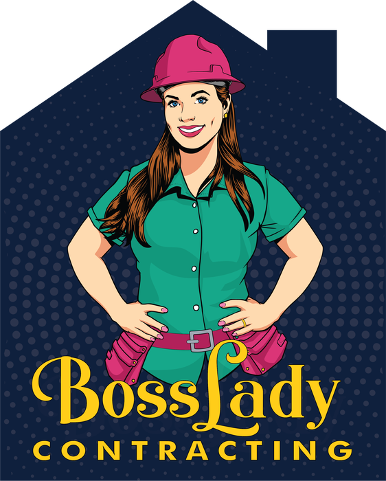 BossLady Contracting blue logo