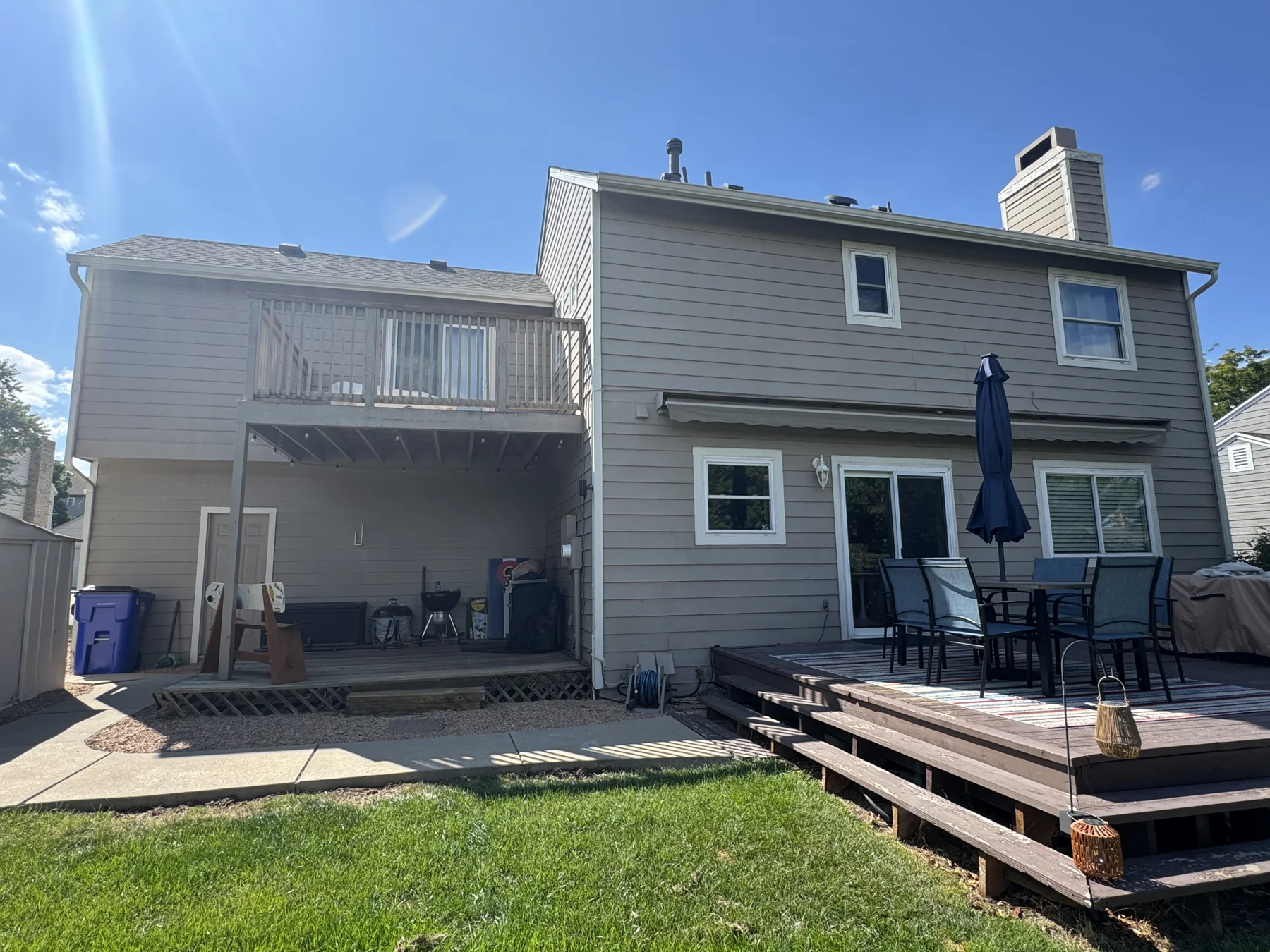 Before: Rodgers exterior, Colorado, residential renovation by BossLady Contracting